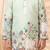 Boys light green rayon sequined heritage cow floral border kurta pyjama set
