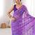 Bandhani printed zari georgette saree with mirror work border & silk blouse