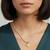 Heart pop tennis chain with pendant: yellow
