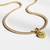 Heart pop tennis chain with pendant: yellow