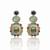 Regal mosaic portrait earrings