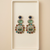 Regal mosaic portrait earrings
