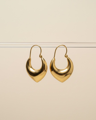 Boho Glow Hoops | Gold Plated Lightweight Daily Wear Ethnic Earrings 2