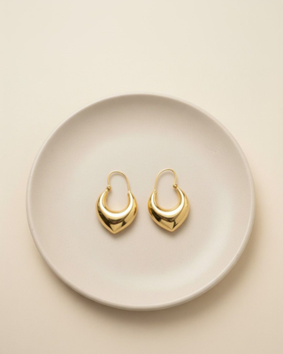 Boho Glow Hoops | Gold Plated Lightweight Daily Wear Ethnic Earrings 3