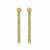 Peridot line drop earrings( gem stone and 925 silver jewellery)
