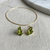 Peridot duo cluster studs( gem stone and 925 silver jewellery)