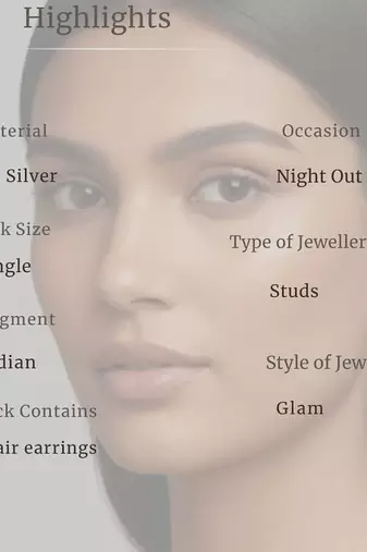 Emerald-Cut Cluster Stud Earrings | 925 Sterling Silver 18k Gold Plated | Daily Wear Studs
