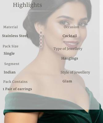 Ruby Emerald Cut Drop Earrings for Women | Statement Red Stone Earrings|18K Gold Plated 4