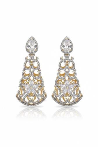 Filigree teardrop chandelier earrings