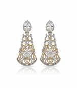 Filigree Teardrop Chandelier Earrings | Statement Drop Earrings for Women|18K Gold Plated