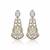 Filigree teardrop chandelier earrings