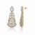 Filigree teardrop chandelier earrings
