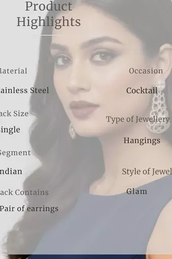 Filigree Teardrop Chandelier Earrings | Statement Drop Earrings for Women|18K Gold Plated