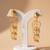 Gold aurora earrings