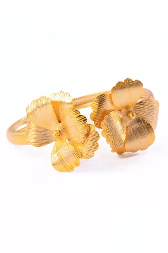 Golden blossom cuff