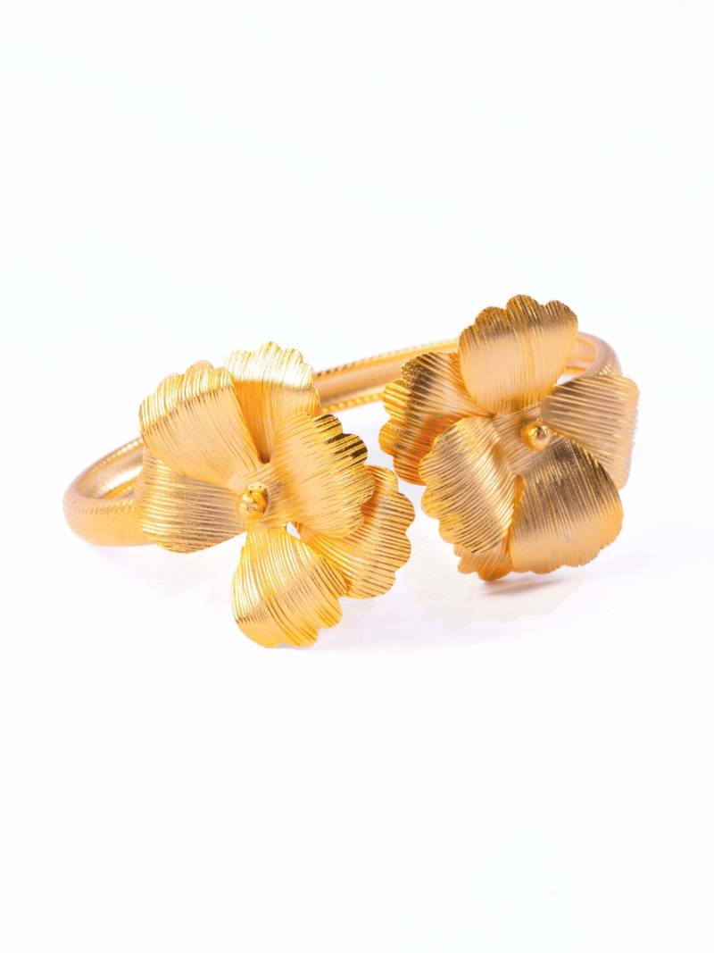 Golden blossom cuff
