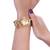 Golden blossom cuff