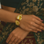 Golden blossom cuff