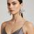 Silver look at me bloom earrings
