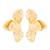 Gold look at me bloom earrings