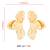 Gold look at me bloom earrings