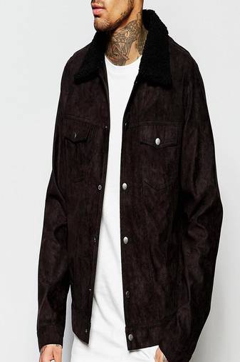 Men's motorcycle leather jacket genuine lambskin black suede leather bomber jacket