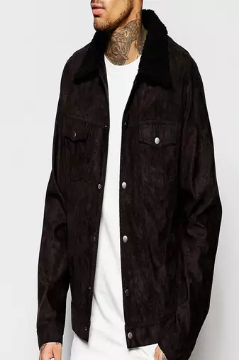 Men's motorcycle leather jacket genuine lambskin black suede leather bomber jacket