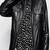 Men's motorcycle leather jacket genuine lambskin black biker leather style jacket