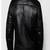 Men's motorcycle leather jacket black genuine lambskin  leather fur collar style jacket