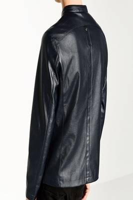 men's black premium lambskin leather jacket long sleeve design exclusive 2