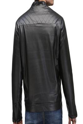 men's black lambskin leather jacket classic zip up style premium 2