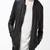 Men's black genuine lambskin leather jacket stylish casual rib bomber jacket-l60