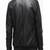Men's black genuine lambskin leather jacket stylish casual rib bomber jacket-l60