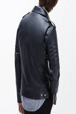men's black lambskin leather jacket classic zip up style modern 2