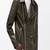 Men's green genuine lambskin leather jacket stylish casual jacket-l62