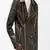 men's green lambskin leather jacket classic zip up style