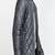 Men's grey  genuine lambskin leather jacket stylish quilted slim fit leather jacket-l68