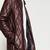 Men's maroon  genuine lambskin leather jacket stylish quilted slim fit leather jacket-l69
