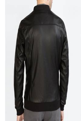men's black lambskin leather jacket classic zip up style superior 2