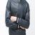 Men's navy blue genuine lambskin leather jacket stylish slim fit leather jacket-l72