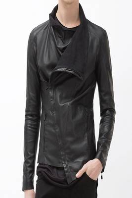 men's black lambskin leather jacket classic zip up style refined 1