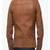 Men's brown genuine lambskin leather jacket modern fashion outfit jacket-l76