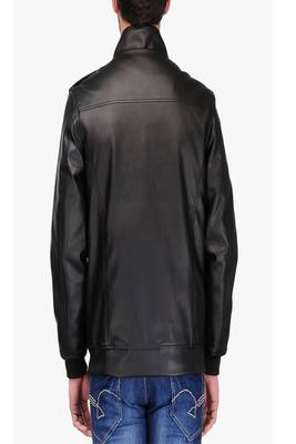 men's black lambskin leather jacket classic zip up style sophisticated 2