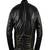 Men's black genuine lambskin leather jacket modern fashion outfit leather jacket-l80