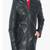 Men's black genuine lambskin leather jacket modern fashion outfit leather jacket-l83