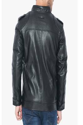 men's black lambskin leather jacket classic zip up style luxury 2