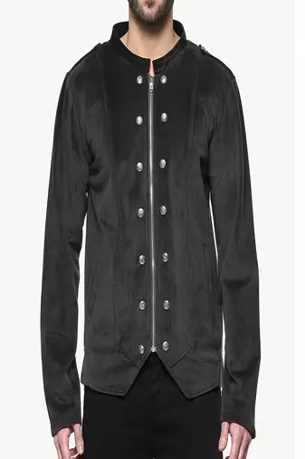 Men's black suede genuine lambskin leather jacket modern fashion outfit leather jacket-l86