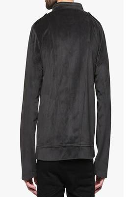 men's black suede leather jacket classic zip up style 2