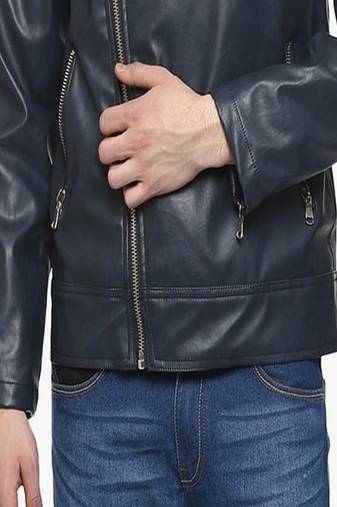 men's black lambskin leather jacket classic zip up style deluxe