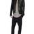 Men's black genuine lambskin leather jacket modern fashion outfit leather jacket-l91